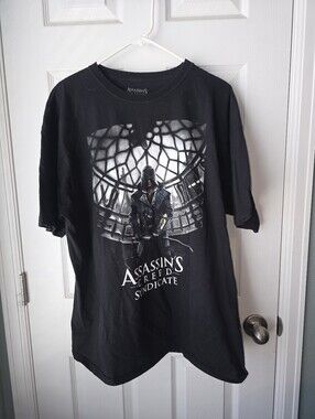 Assassins Creed Syndicate Short Sleeve Crew Neck Black Gamer Graphic SZ2XL